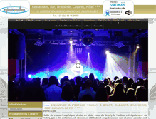 Tablet Screenshot of cabaretvauban.com